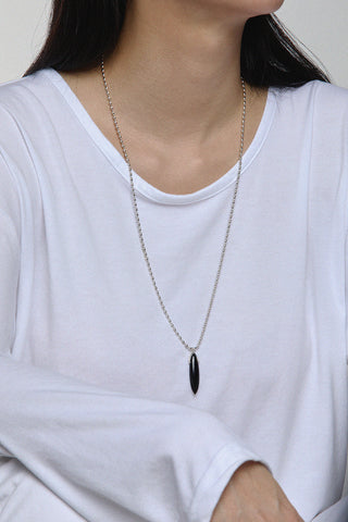 BOHO OVAL ONYX NECKLACE