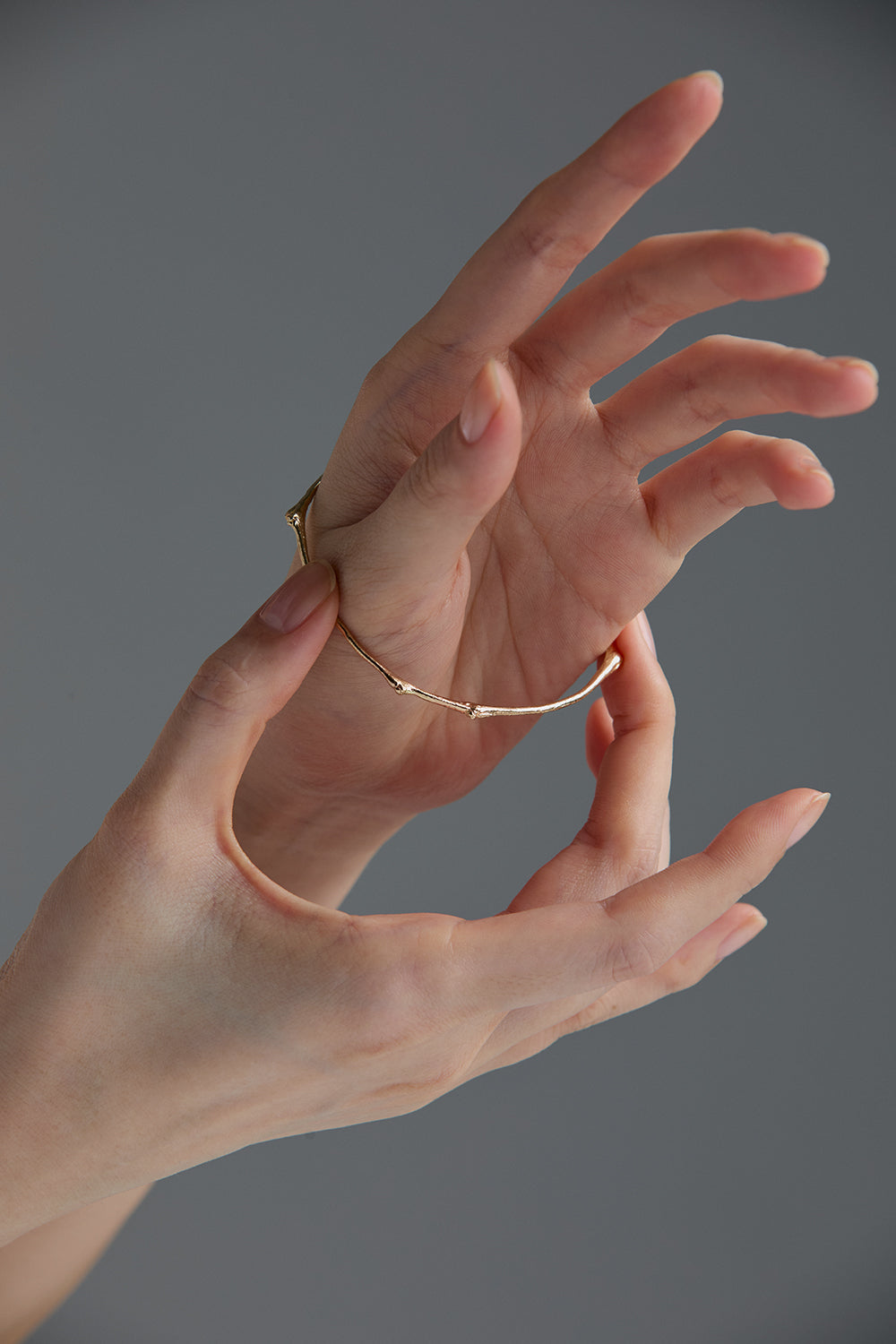 GOLD TWIG BANGLE
