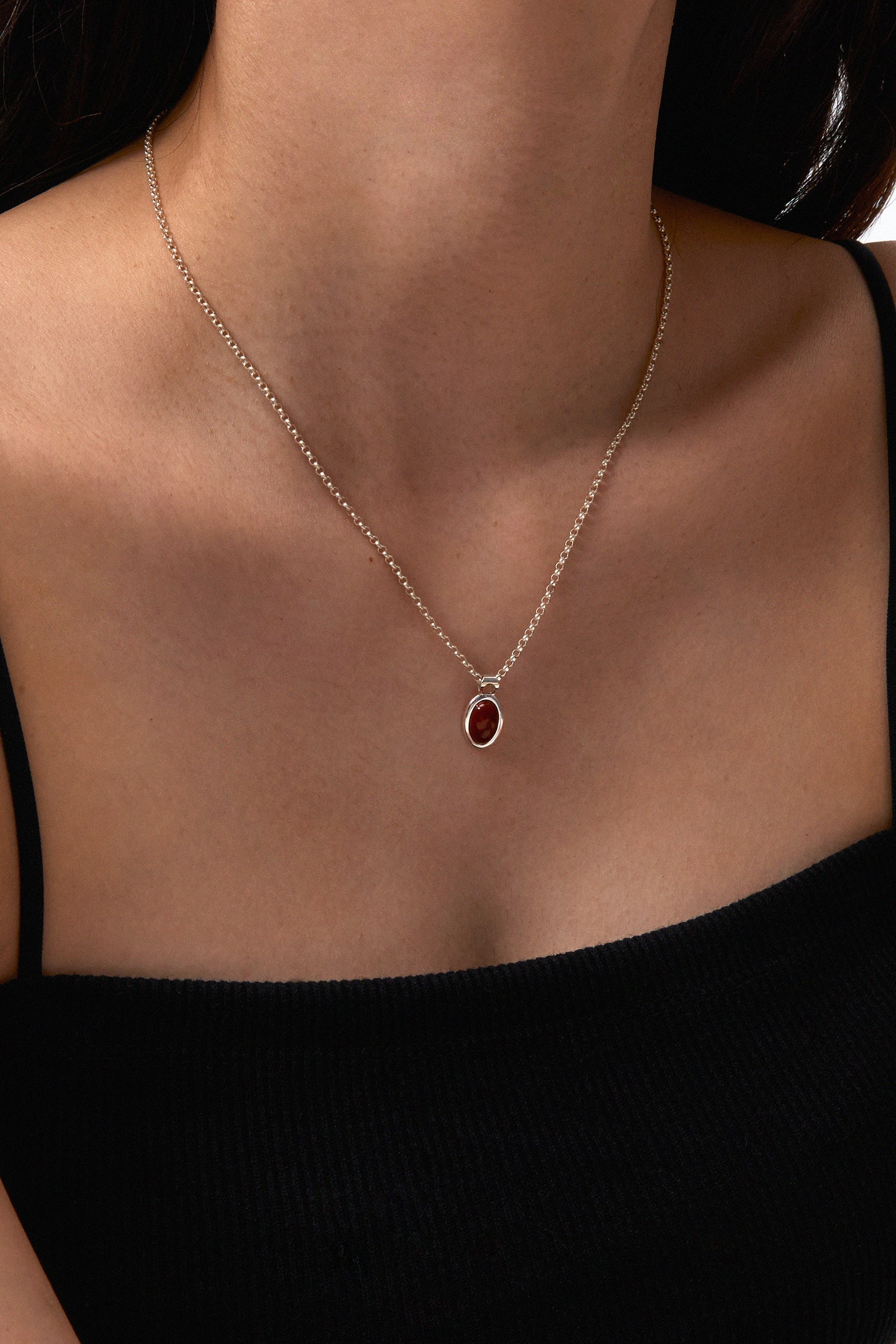 MOTHER'S RED JASPER NECKLACE