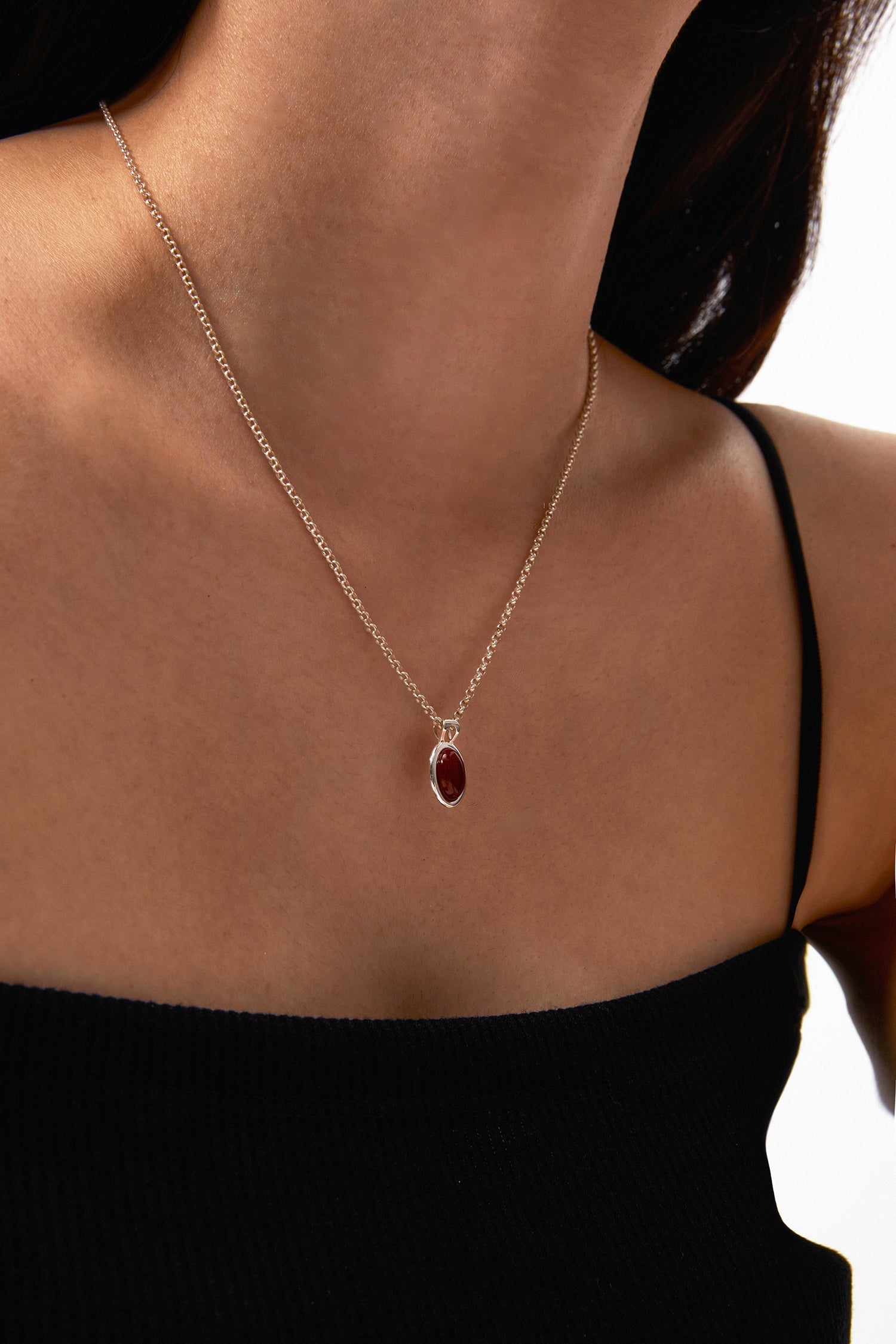 MOTHER'S RED JASPER NECKLACE