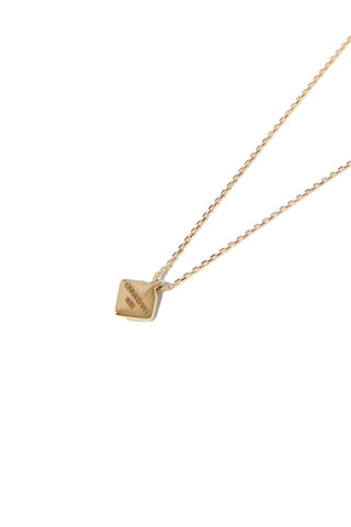 10K GOLD MINI ETERNAL ORANGE QUARTZ NECKLACE
