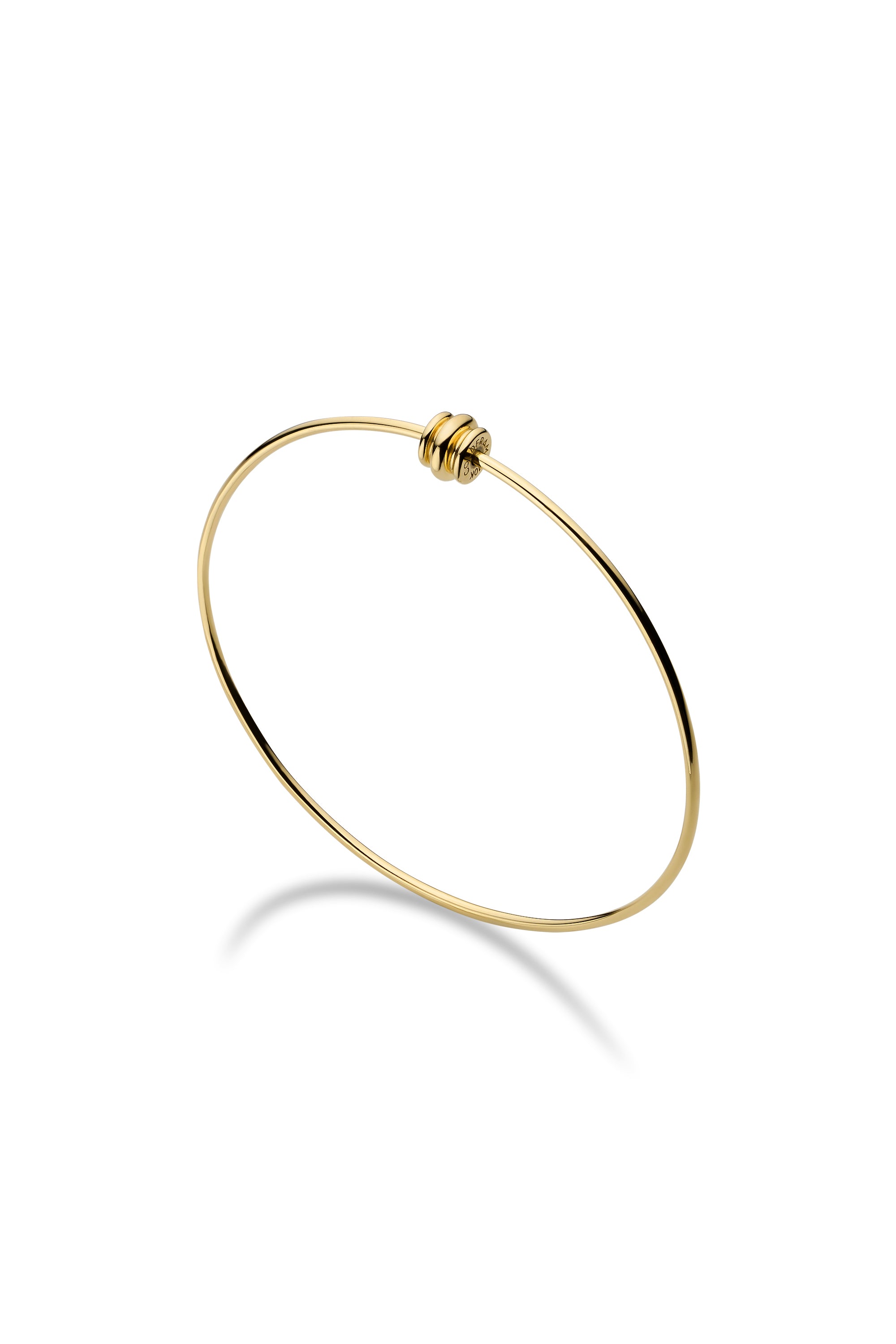 10K GOLD POTTERY VESSEL BANGLE