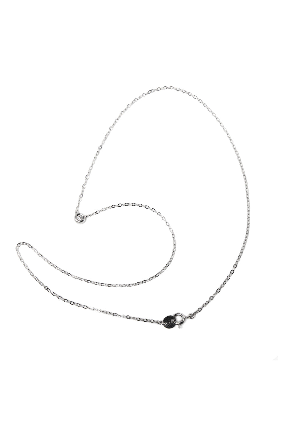 18K WHITE GOLD DIA PERFECTION NECKLACE LARGE