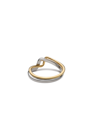 18K TRESSE BICOLOR RING