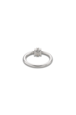 POTTERY VESSEL PAVE RING