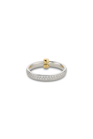 ORBIT PAVE DIAMOND & 10K GOLD RING