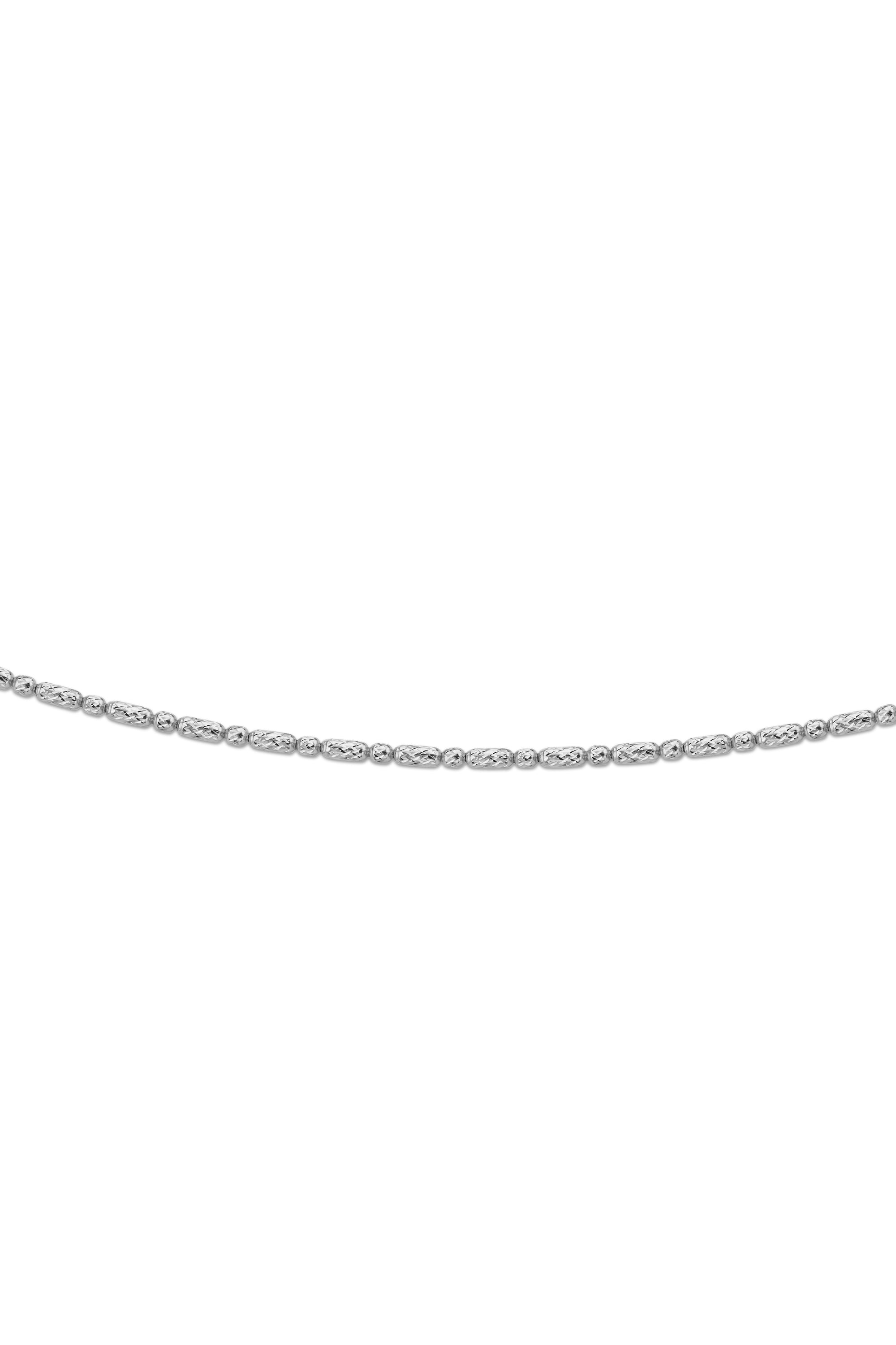 TITANIUM CORE OVAL LINK NECKLACE IN WHITE GOLD