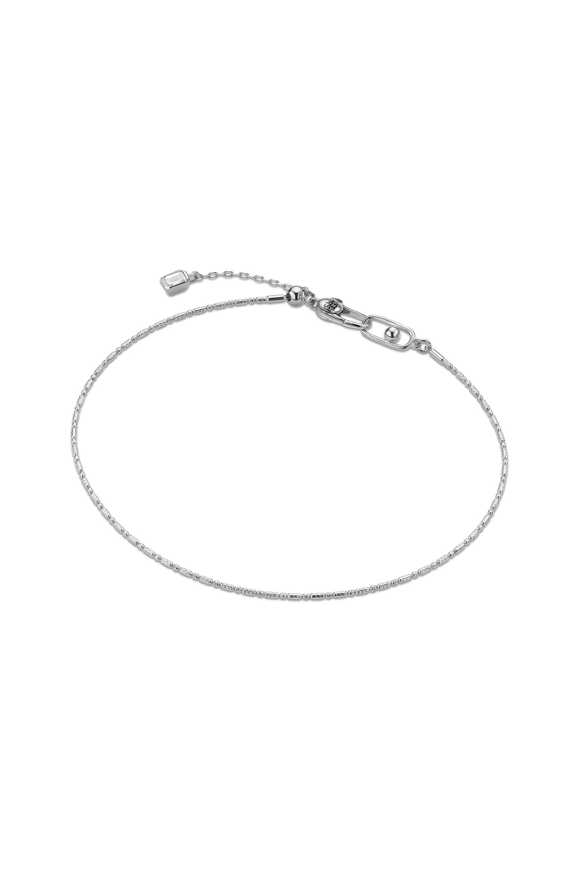 TITANIUM CORE OVAL LINK BRACELET IN WHITE GOLD