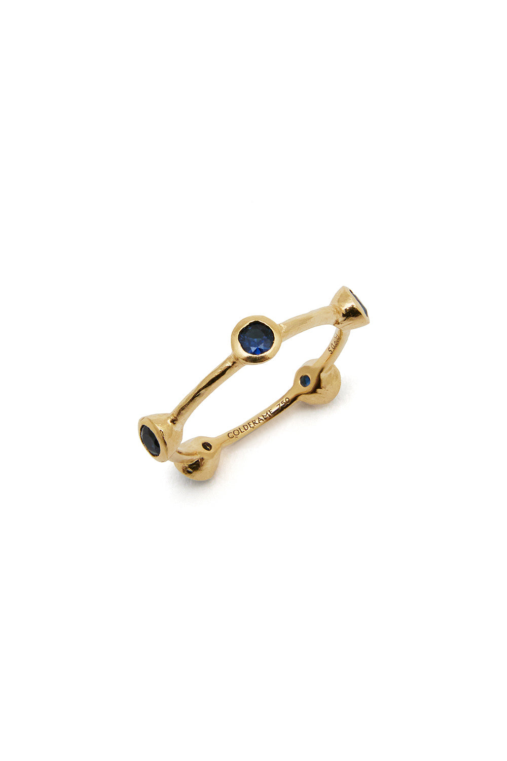 RENAISSANCE CROWN FIVE BLUE SAPPHIRE RING