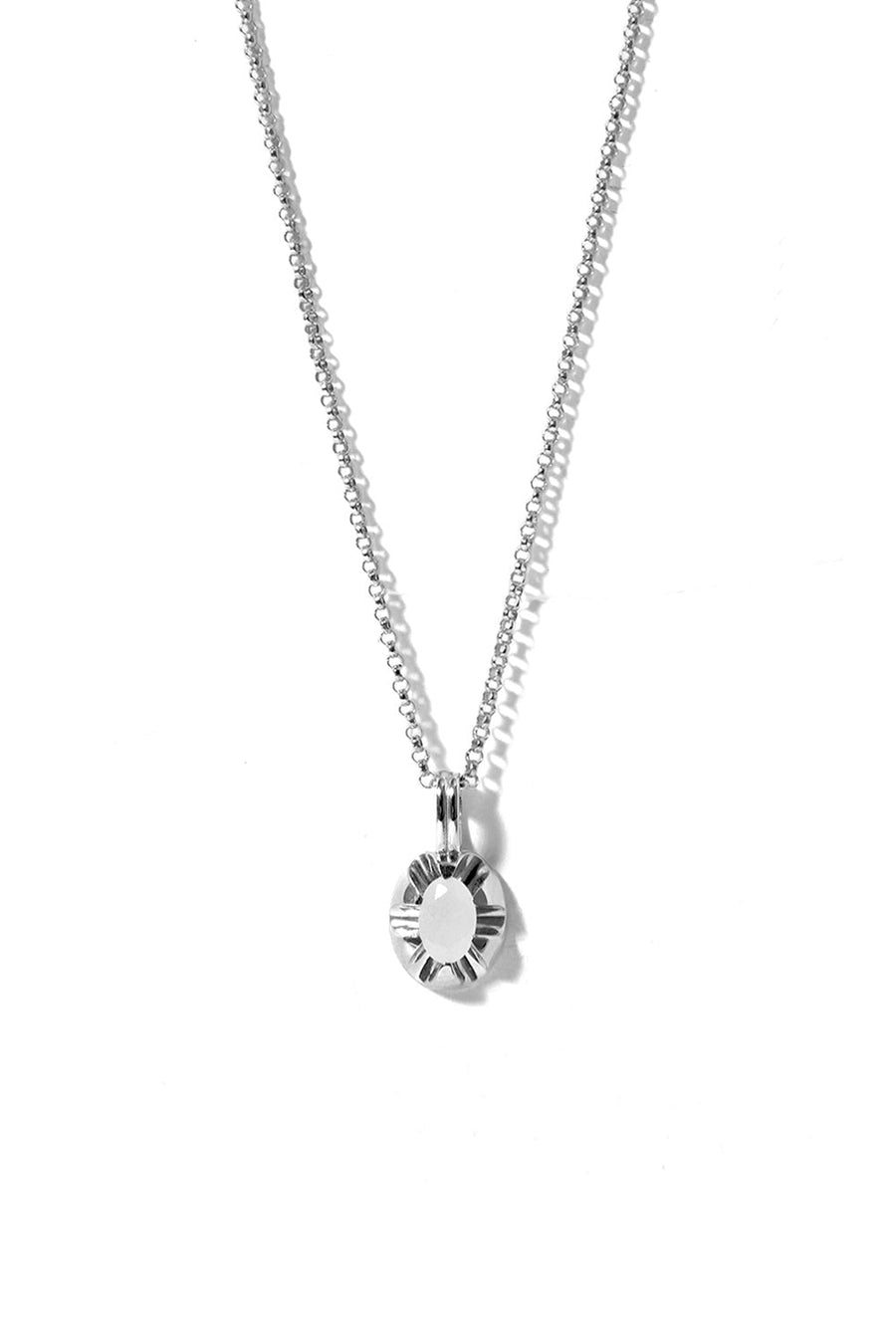 CLAW QUARTZ SILVER NECKLACE