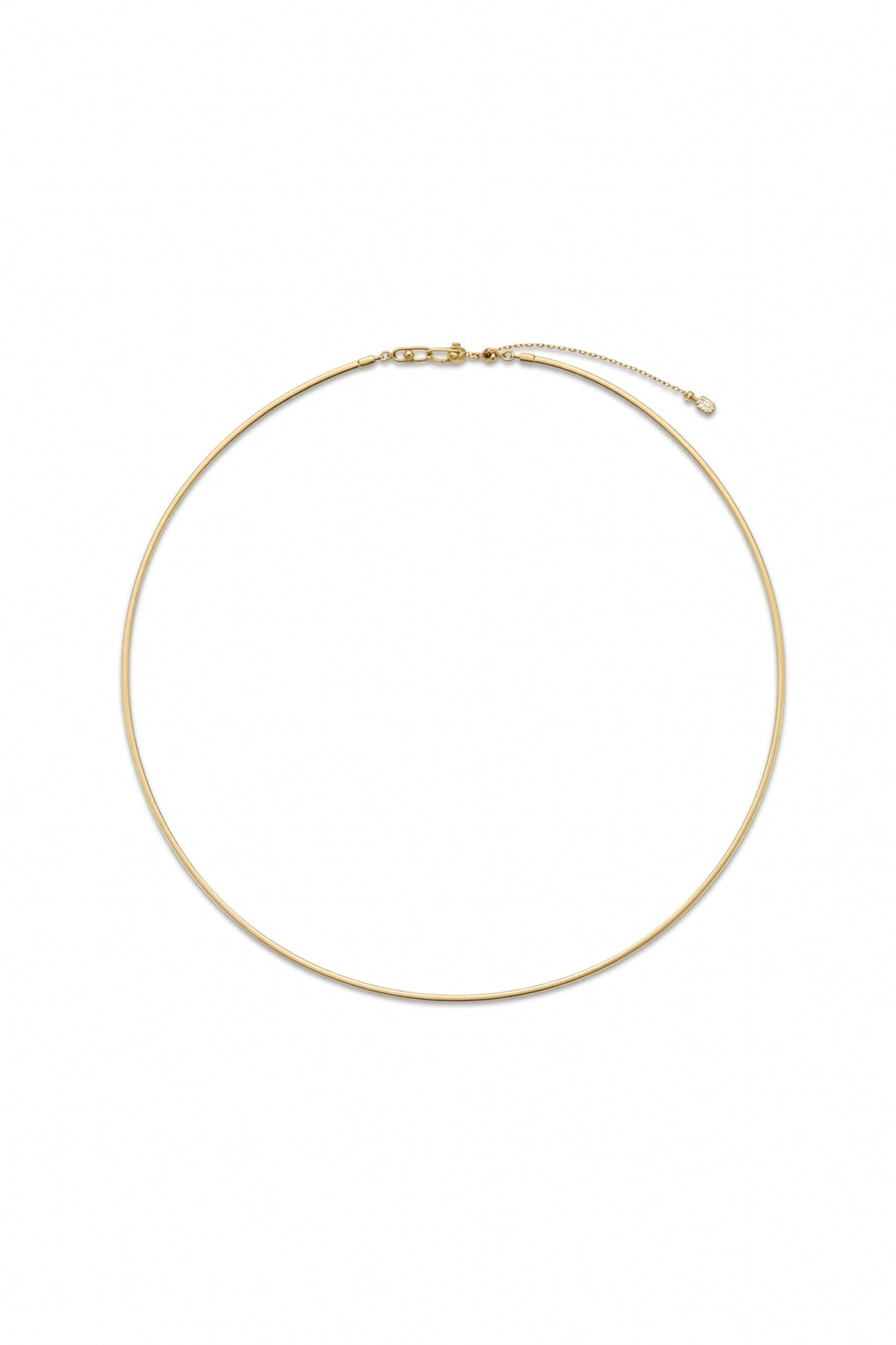 DUAL SQUARE NECKLACE 1.5MM IN GOLD & WHITE GOLD