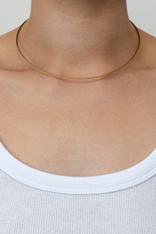 DUAL SQUARE NECKLACE 2.0MM IN GOLD & WHITE GOLD