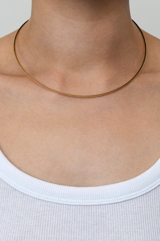 DUAL SQUARE NECKLACE 2.0MM IN GOLD & WHITE GOLD