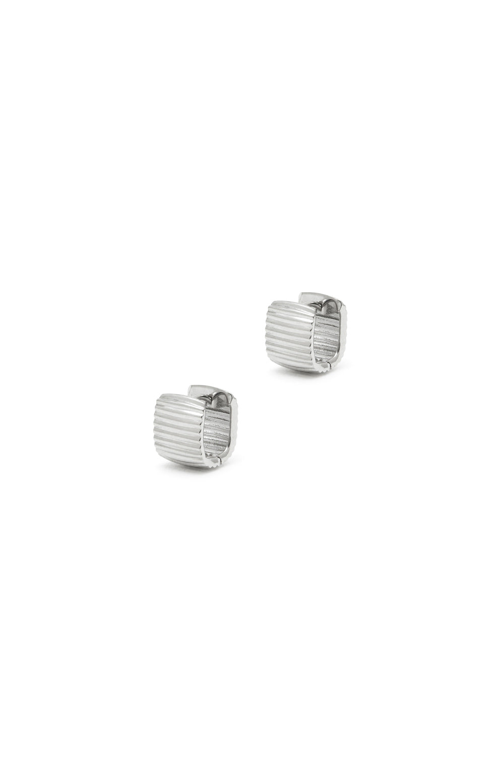 ESSENTIAL RIBBED SILHOUETTE EARRINGS SMALL