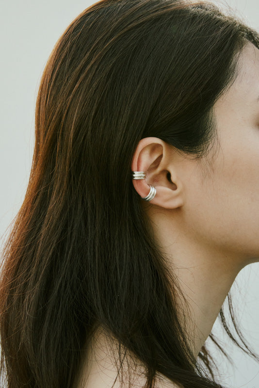 FLAT POTTERY VESSEL EAR CUFF