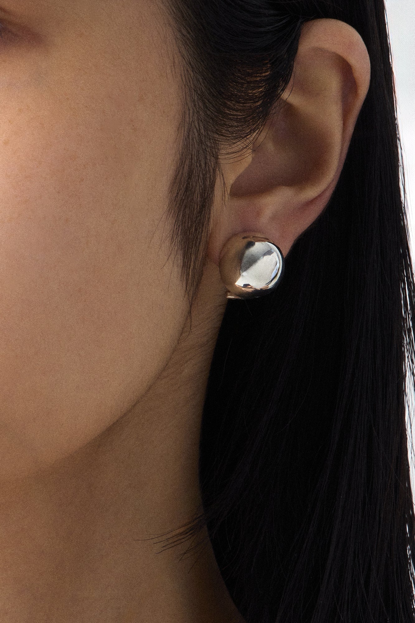HALF SPHERE CLIP EARRINGS