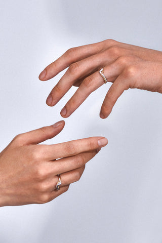 18K TRESSE BICOLOR RING