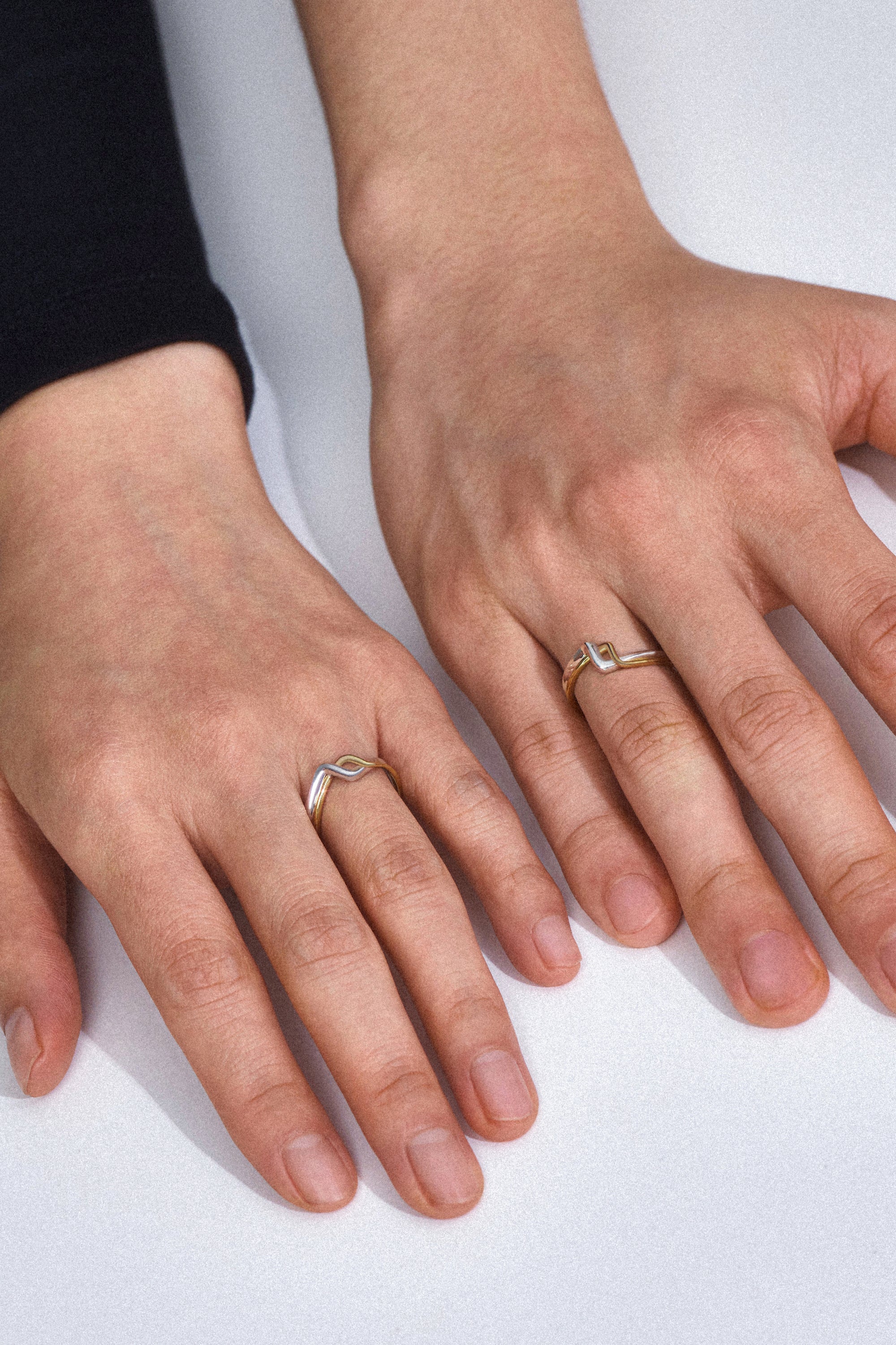 18K TRESSE BICOLOR RING