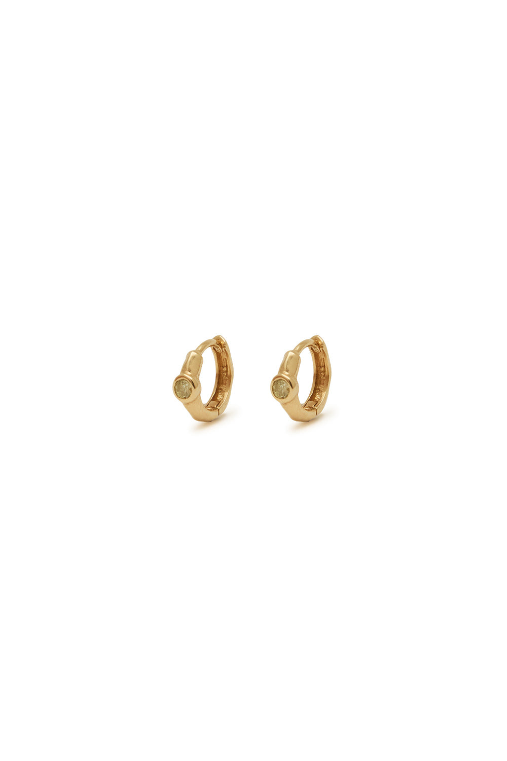 RENAISSANCE YELLOW DIAMOND ORB HOOPS