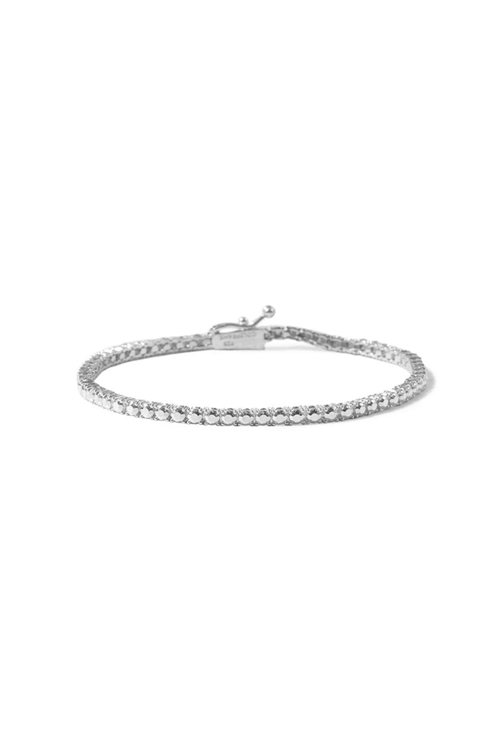 BRACCIALE DA TENNIS CON DIAMANTI ARGENTO S