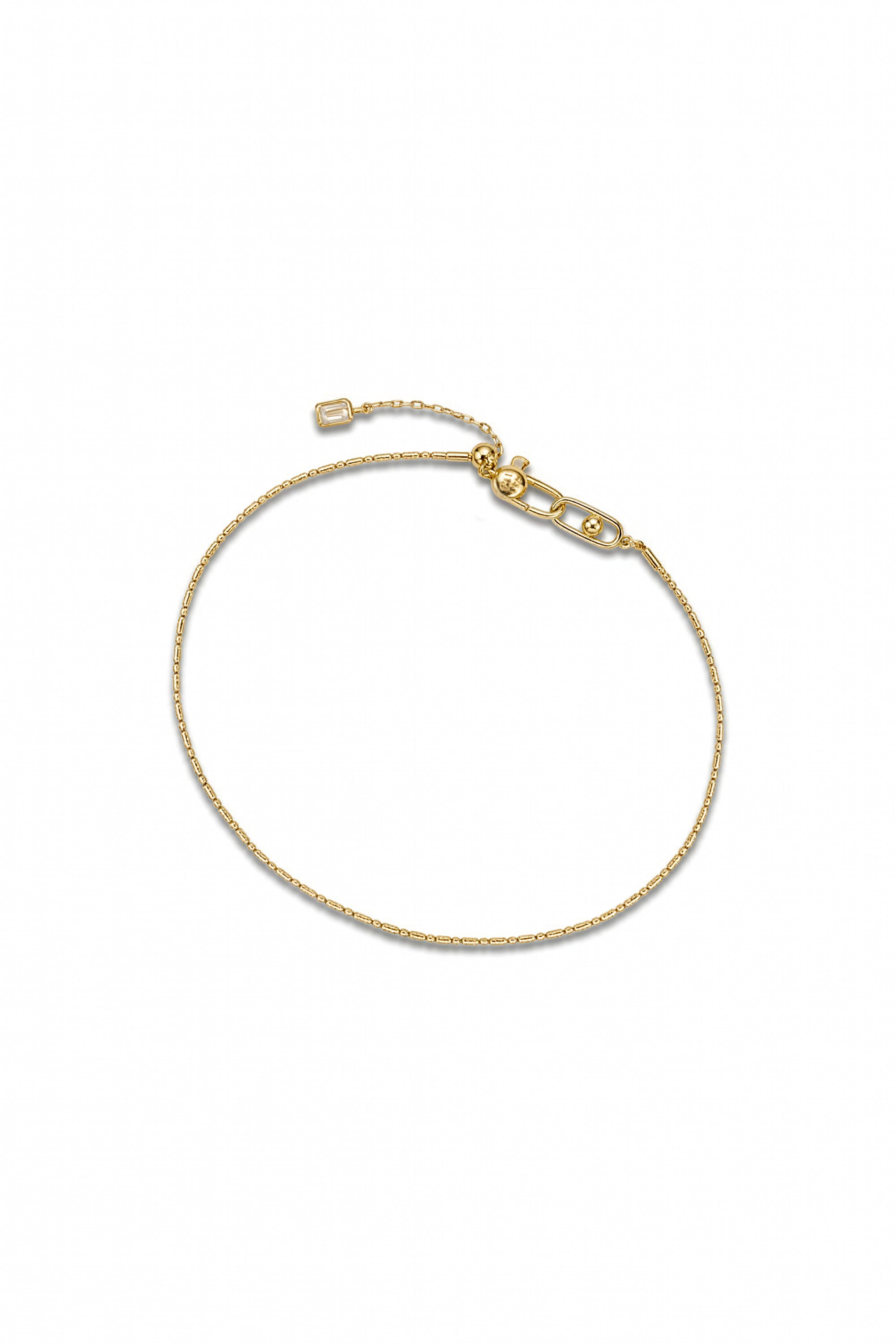 TITANIUM CORE OVAL LINK BRACELET IN GOLD