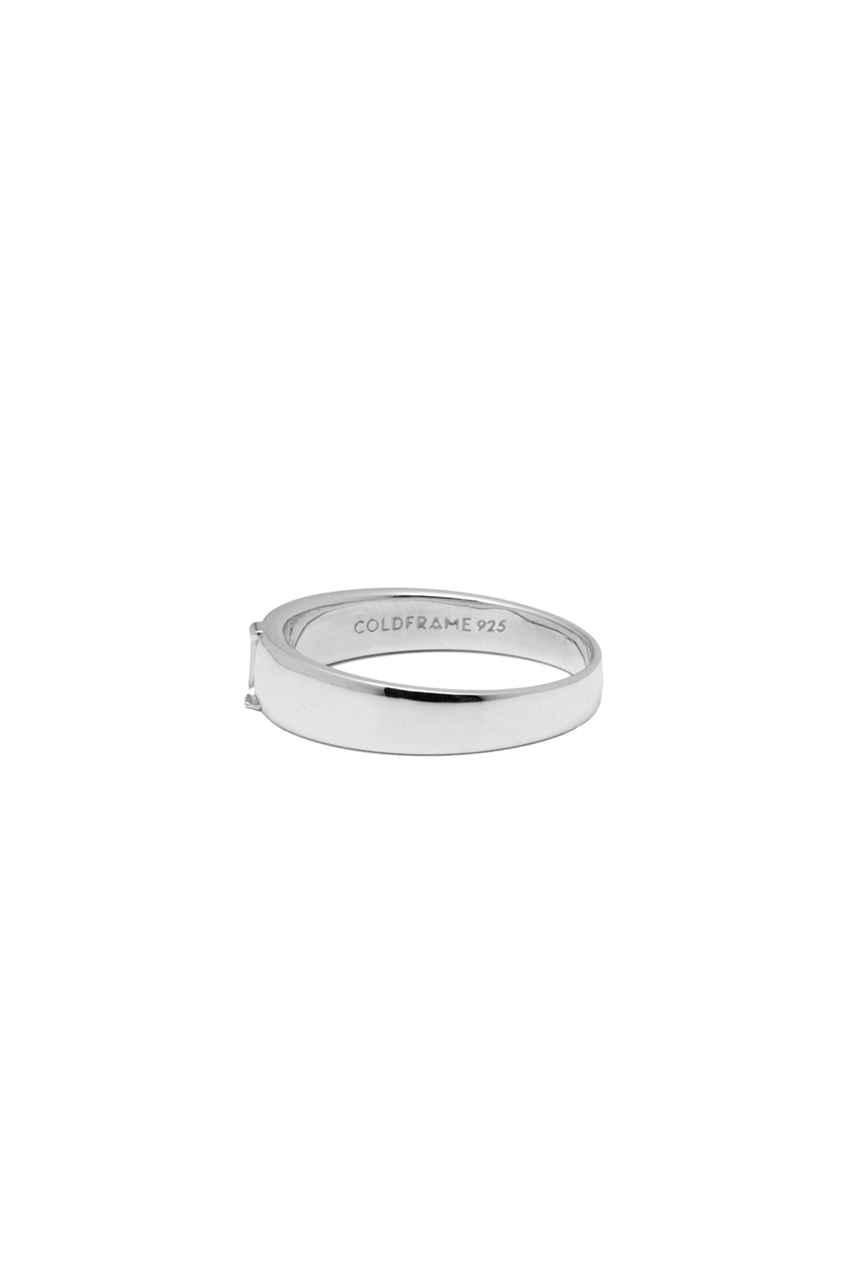 VERTICAL WHITE SAPPHIRE RING