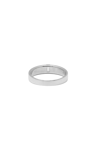 VERTICAL WHITE SAPPHIRE RING
