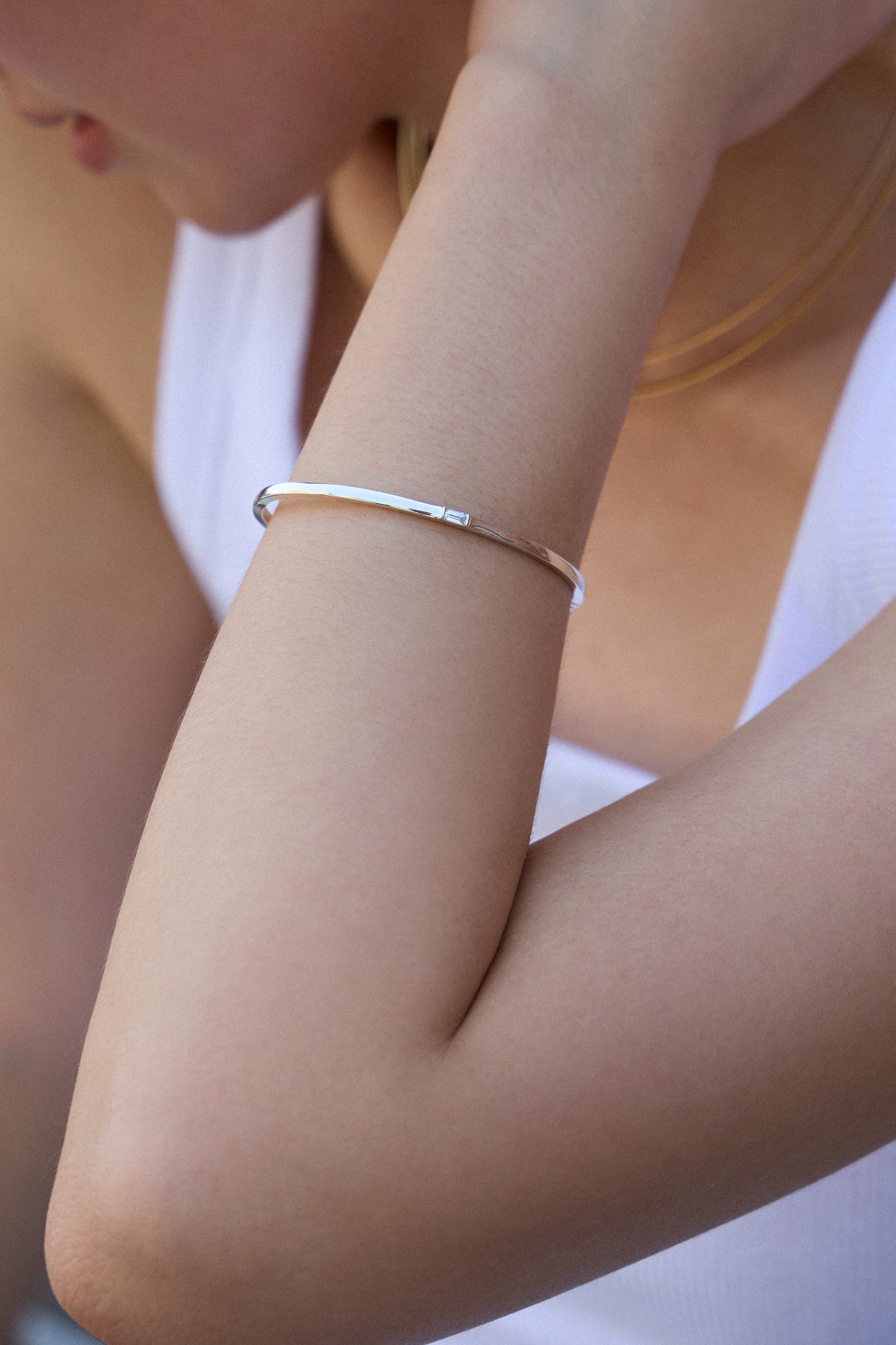 WHITE SAPPHIRE BRACELET