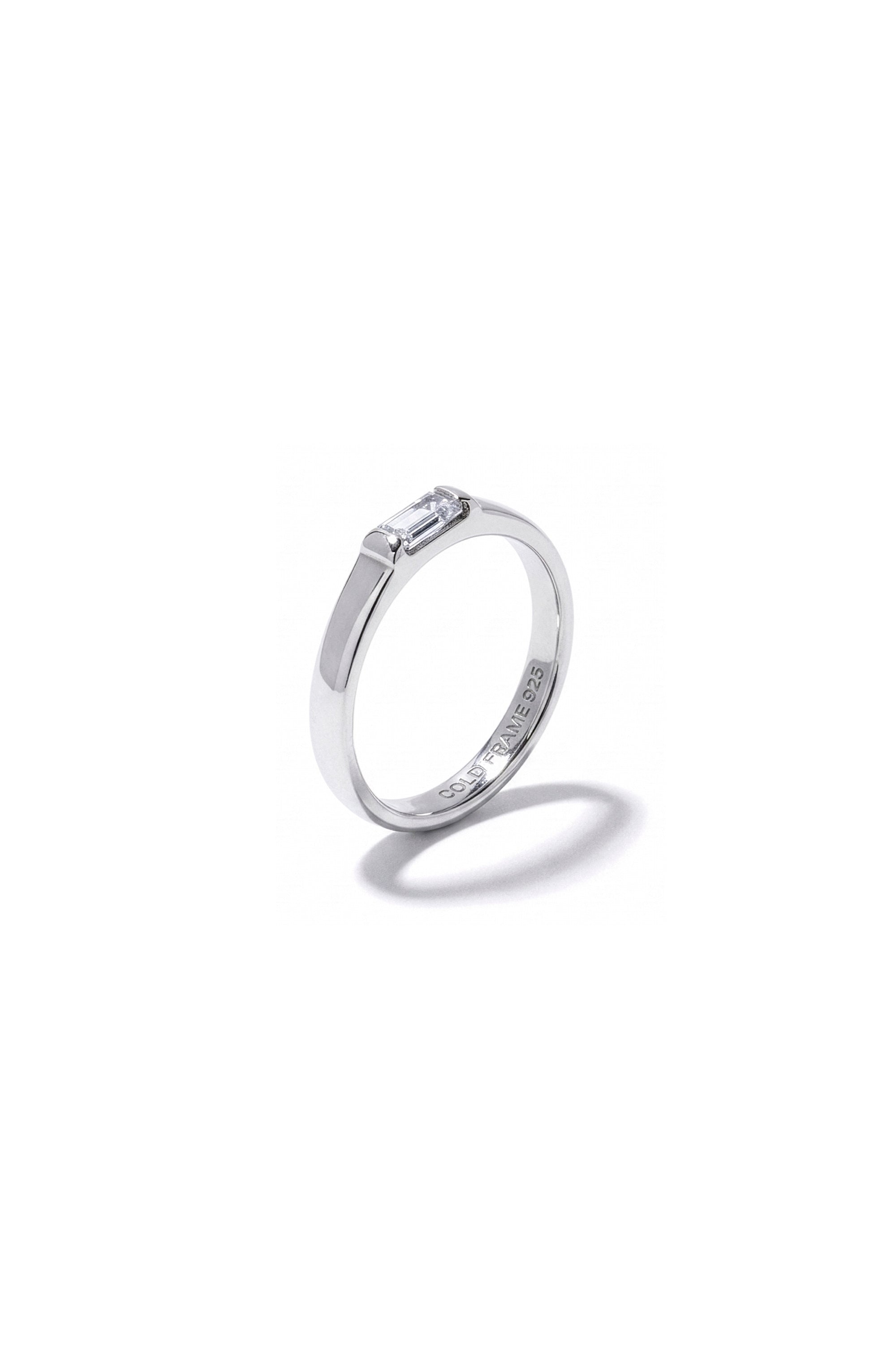 WHITE SAPPHIRE RING FOR LITTLE FINGER