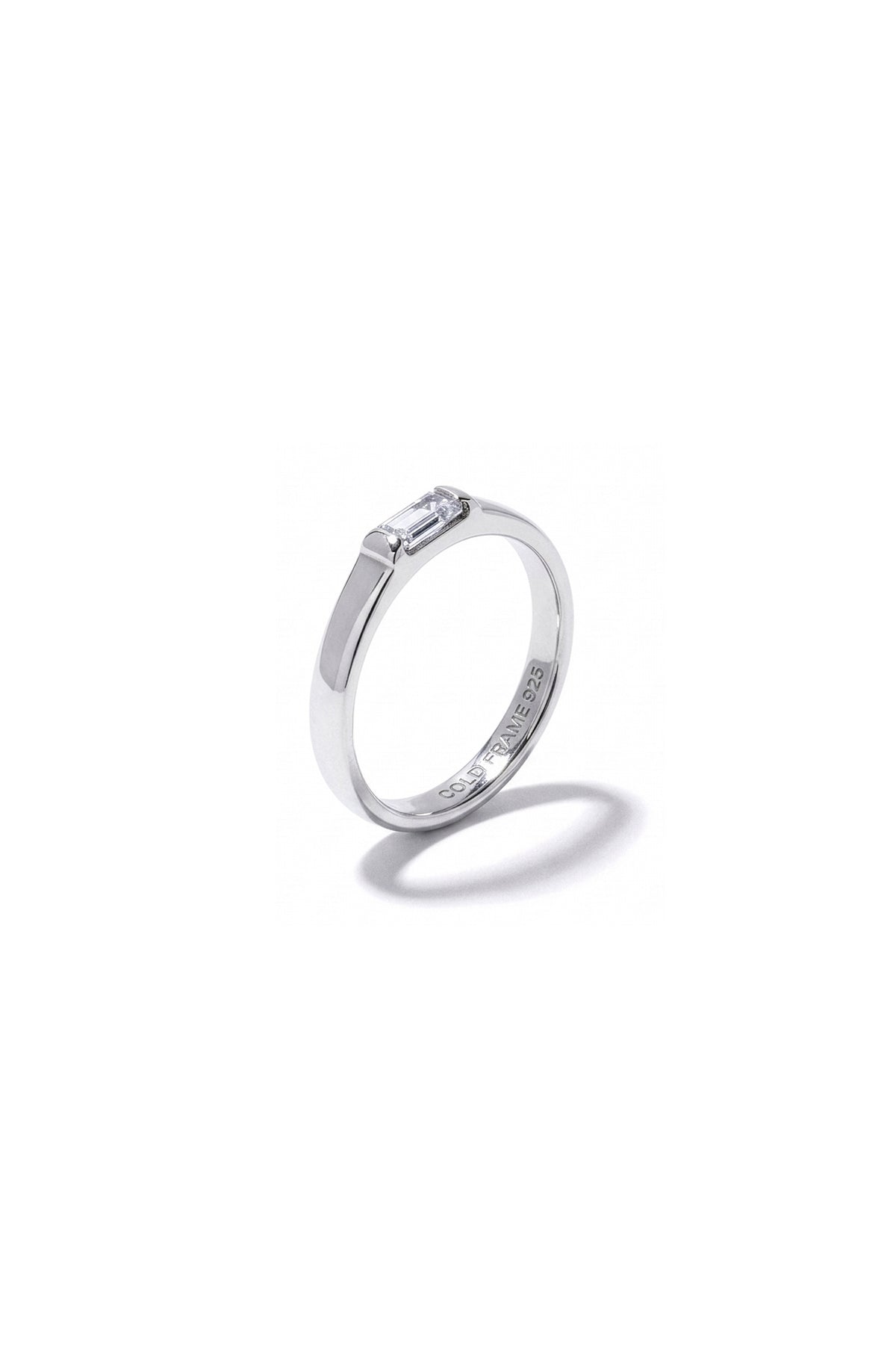 WHITE SAPPHIRE RING FOR LITTLE FINGER