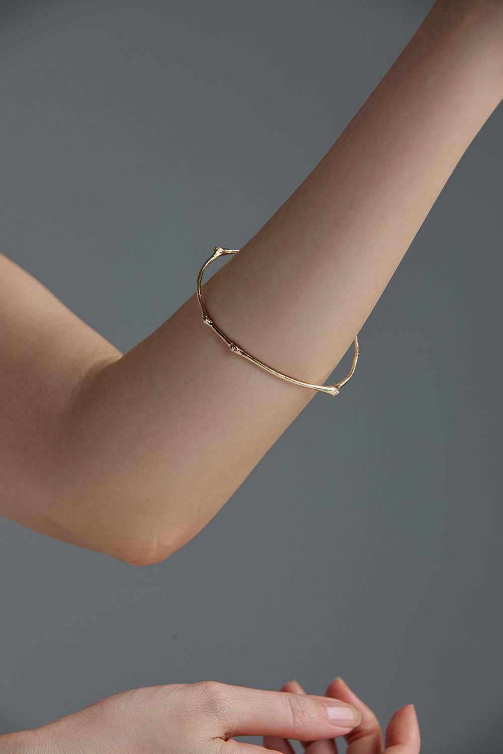 GOLD TWIG BANGLE
