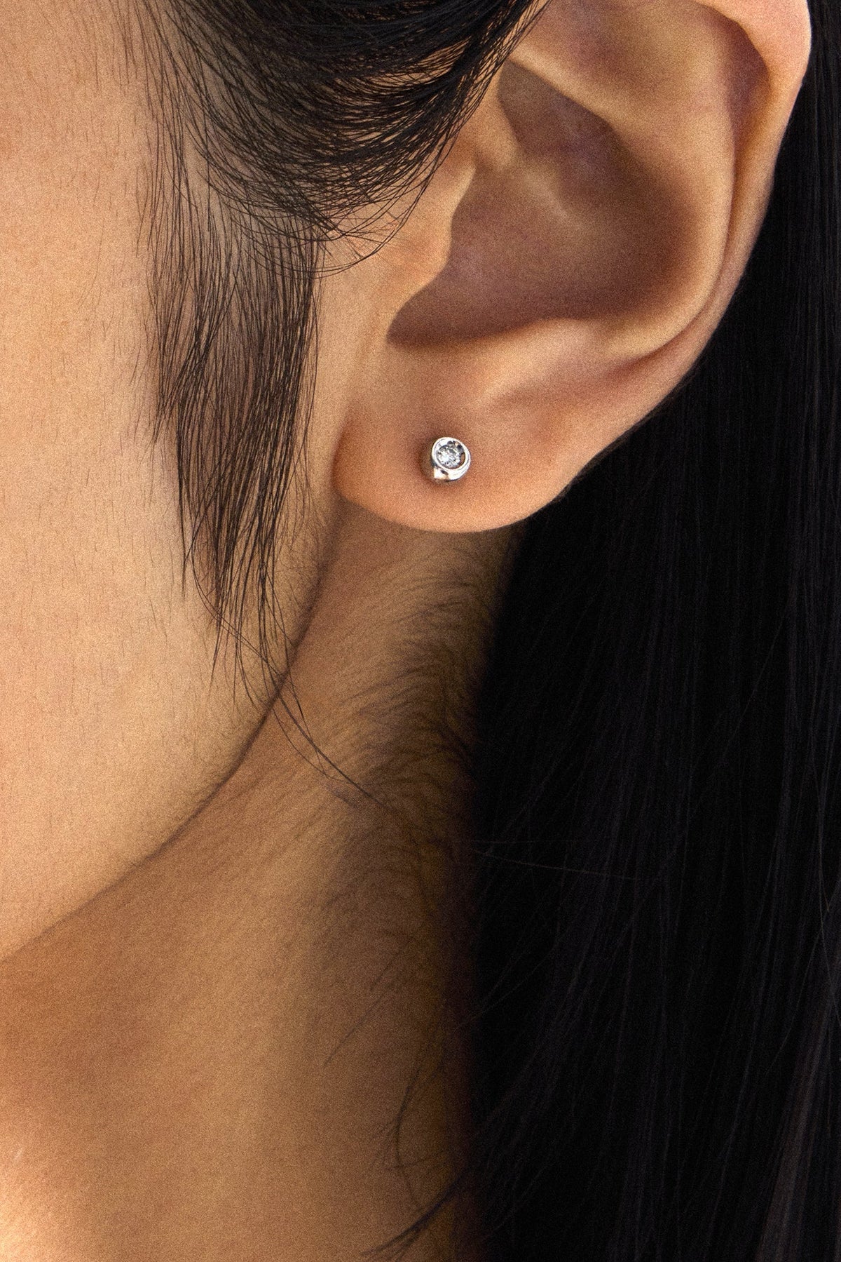 10K WHITE GOLD DIA PERFECTION STUDS  LARGE