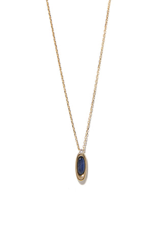 10K GOLD MINI ETERNAL BLUE LABRADORITE NECKLACE