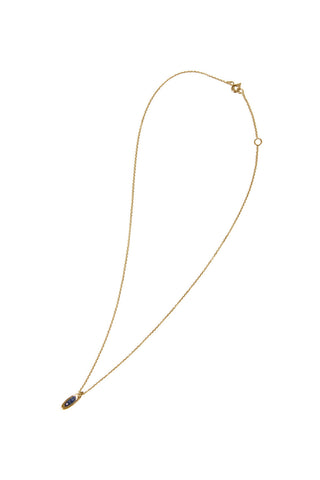 10K GOLD MINI ETERNAL BLUE LABRADORITE NECKLACE