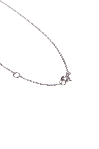 10K WHITE GOLD MINI ETERNAL BLUE LABRADORITE NECKLACE