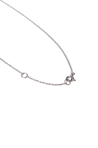 10K WHITE GOLD MINI ETERNAL ORANGE QUARTZ NECKLACE