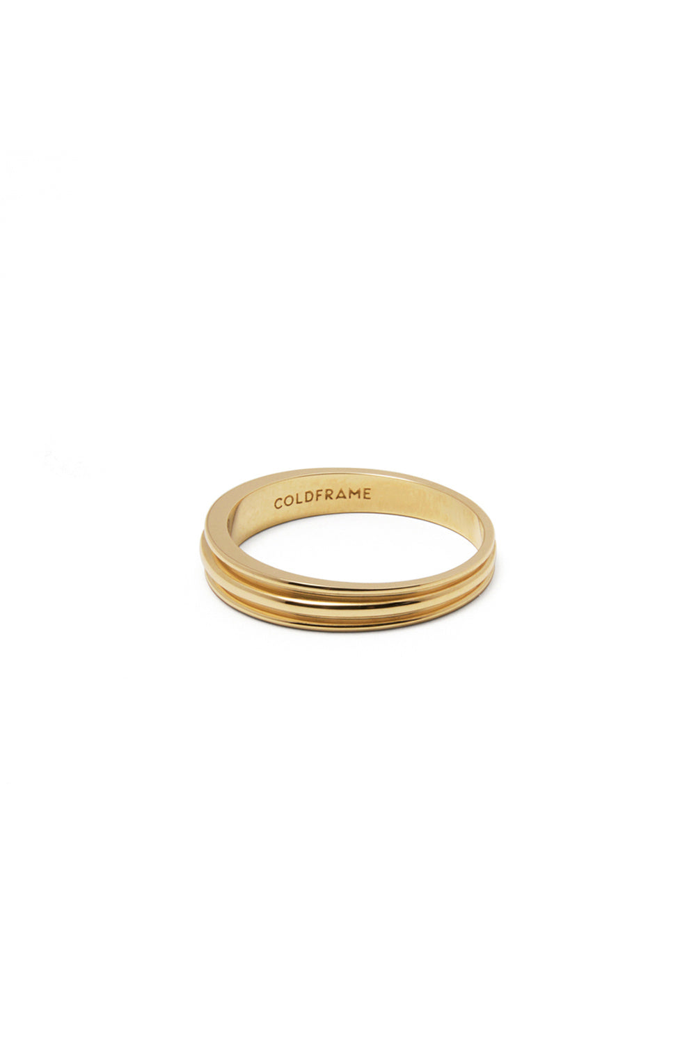18K GOLD FLAT POTTERY VESSEL RING