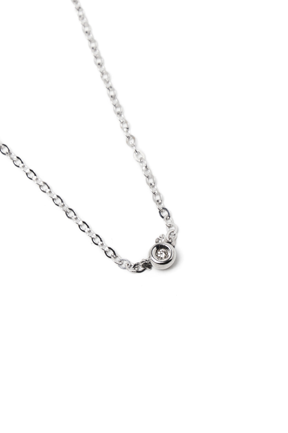 18K WHITE GOLD DIA PERFECTION NECKLACE  LARGE