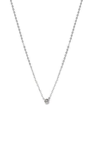 18K WHITE GOLD DIA PERFECTION NECKLACE SMALL