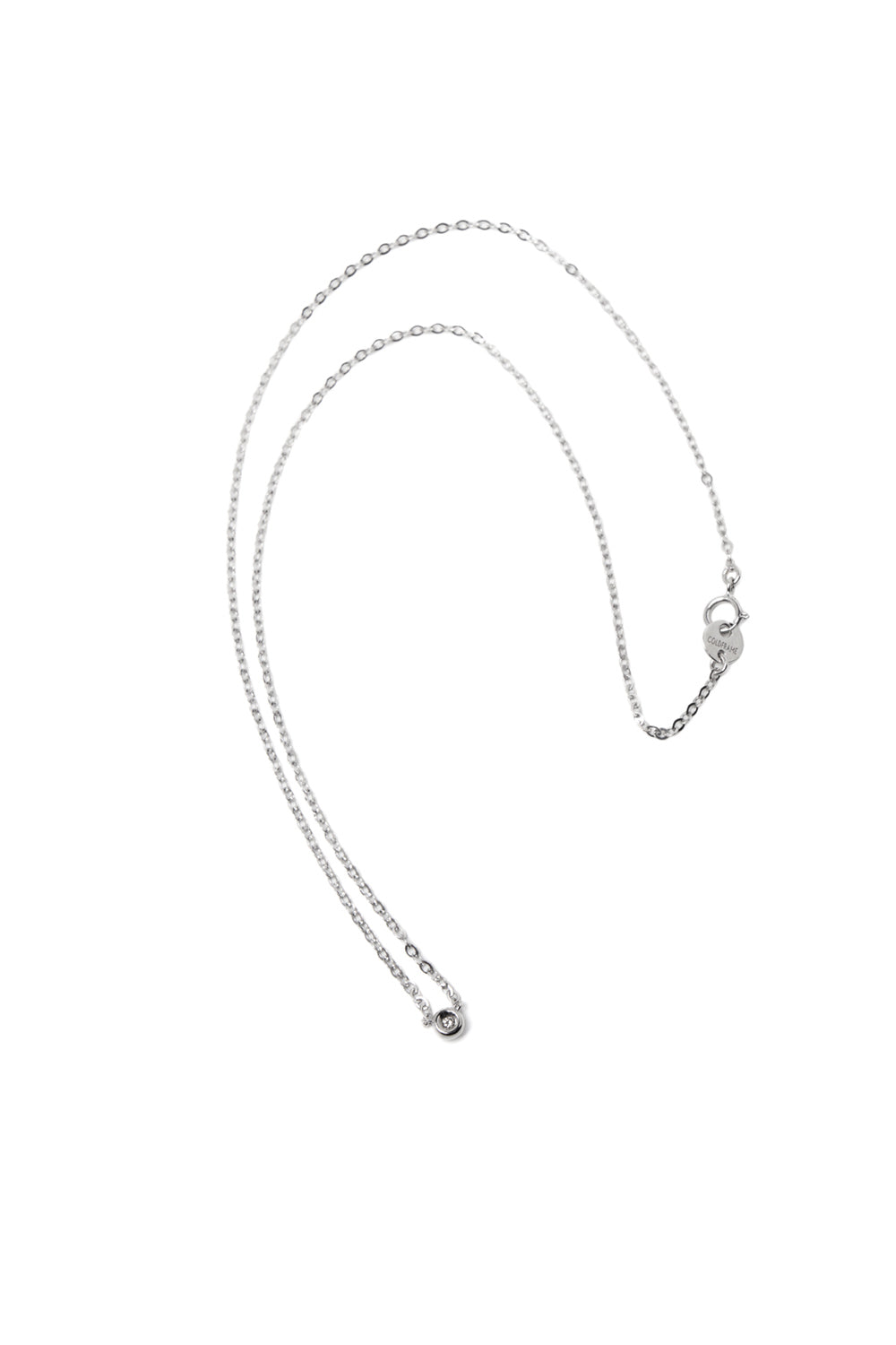 18K WHITE GOLD DIA PERFECTION NECKLACE SMALL