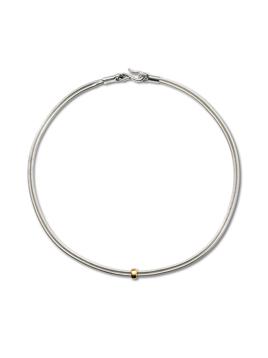 ORBIT DUAL SLEEK COLLAR NECKLACE