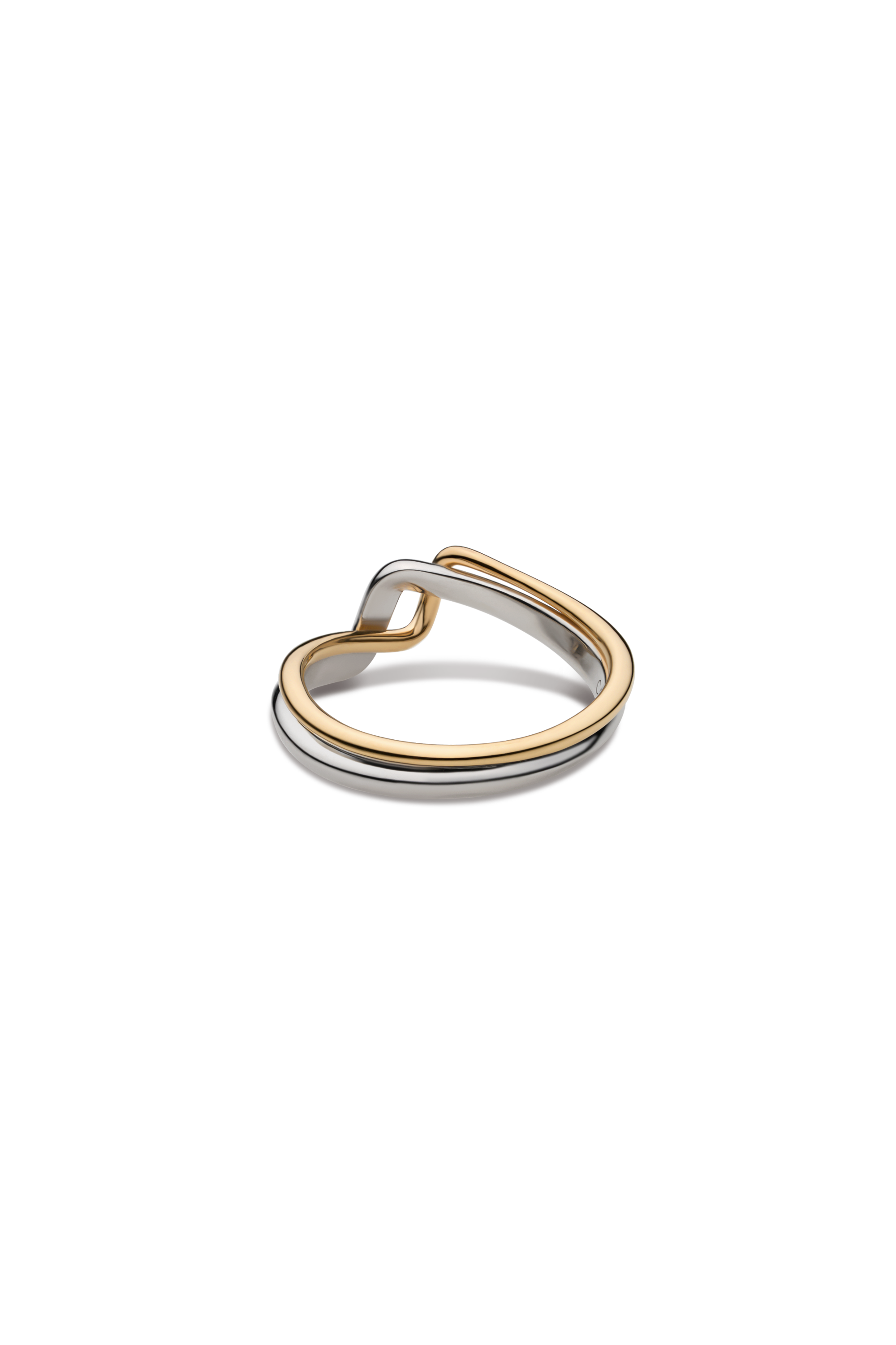 10K TRESSE BICOLOR RING