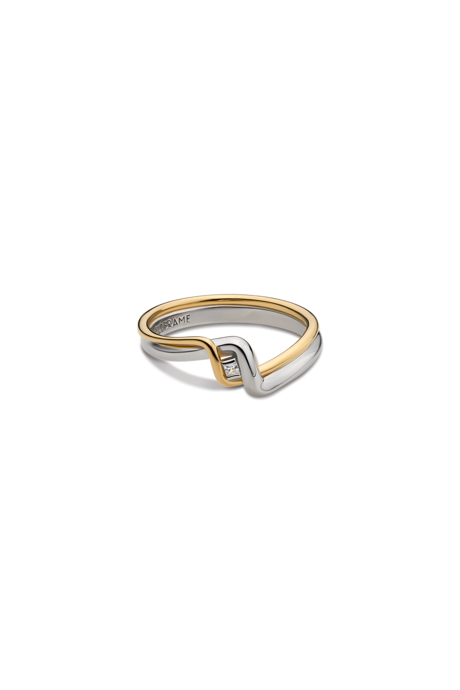 18K TRESSE BICOLOR DIA RING