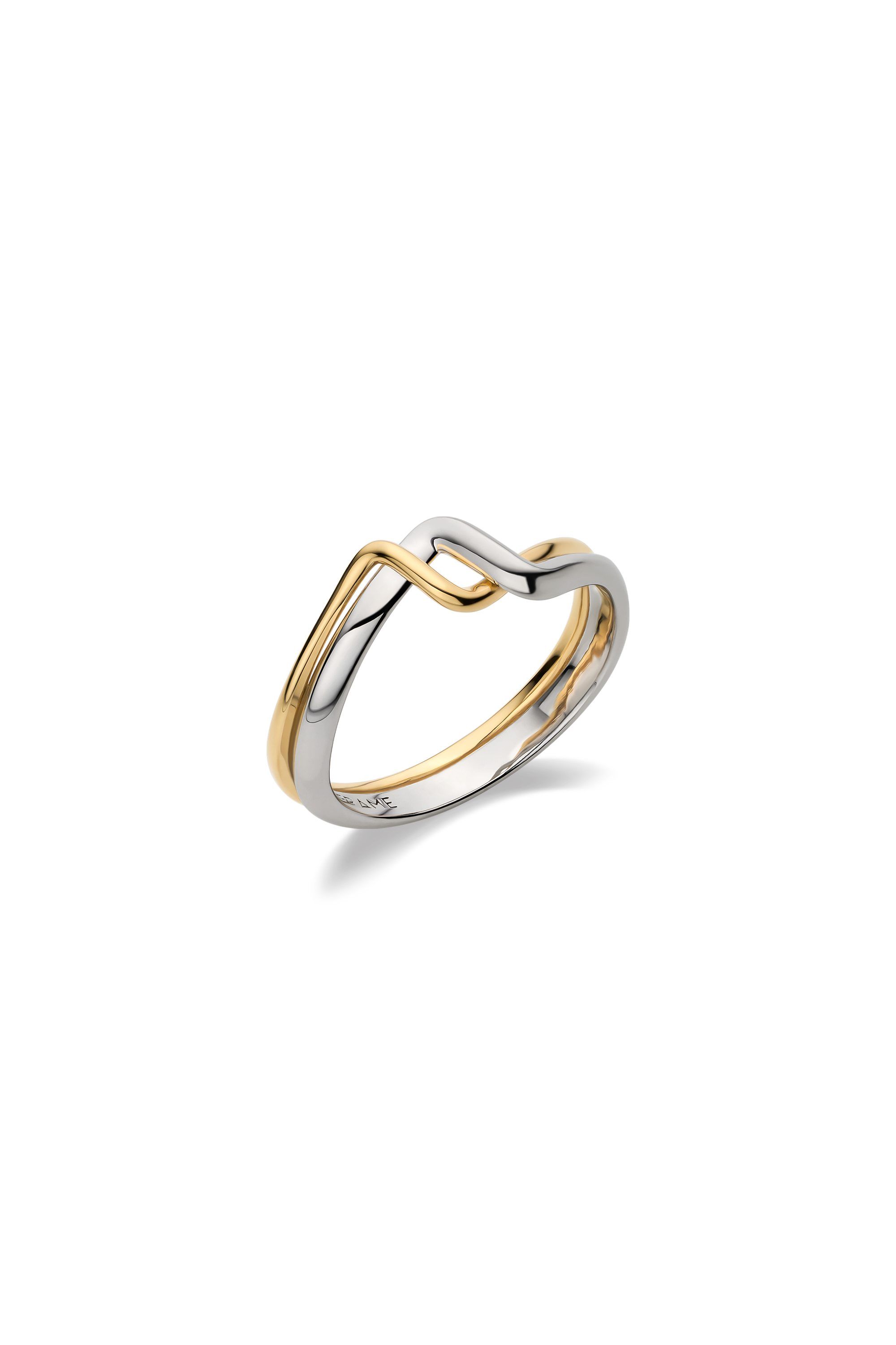 18K TRESSE BICOLOR RING