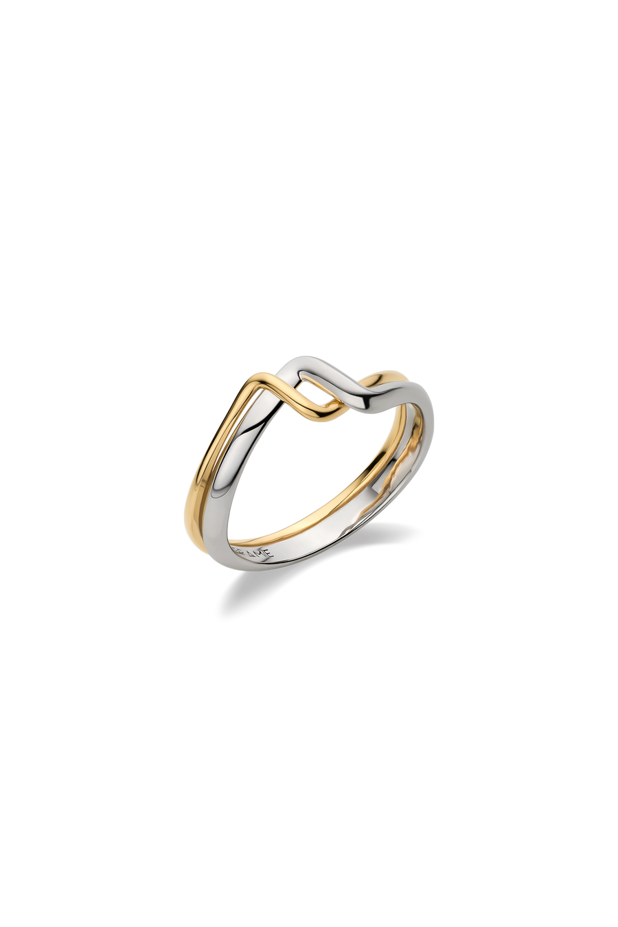 18K TRESSE BICOLOR RING