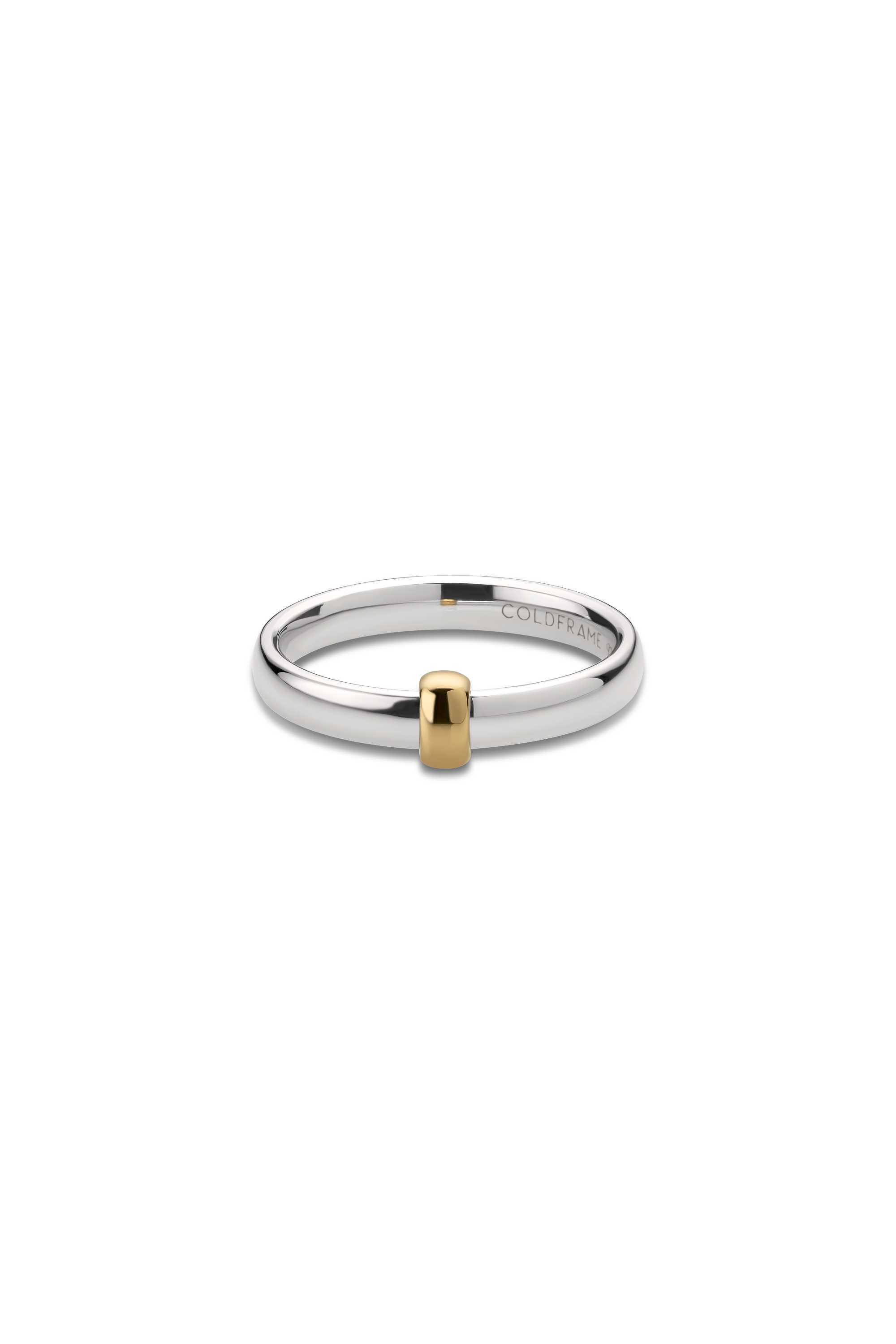 ORBIT SILVER & 10K GOLD RING
