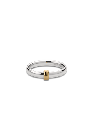ORBIT SILVER & 10K GOLD RING