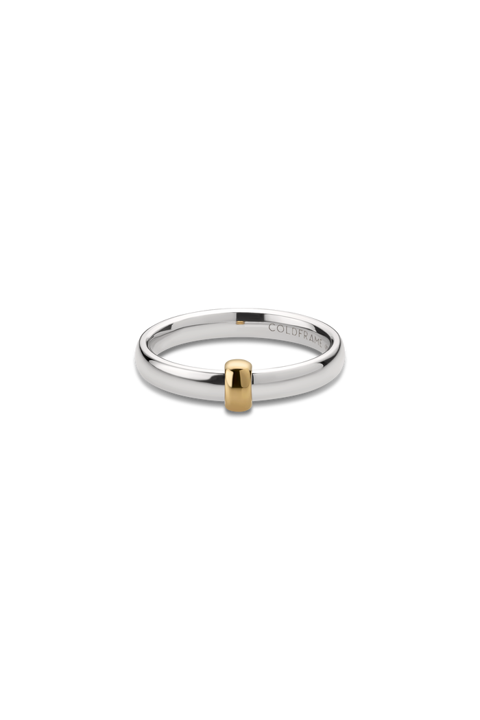 ORBIT SILVER & 10K GOLD RING