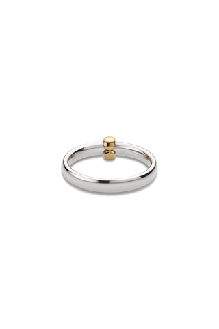 ORBIT SILVER & 10K GOLD RING