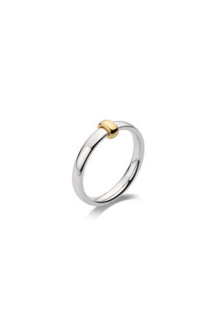 ORBIT SILVER & 10K GOLD RING